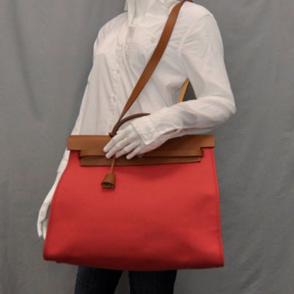 Hermes Toile Herbag Zip MM Bougainvillea 2 of 8