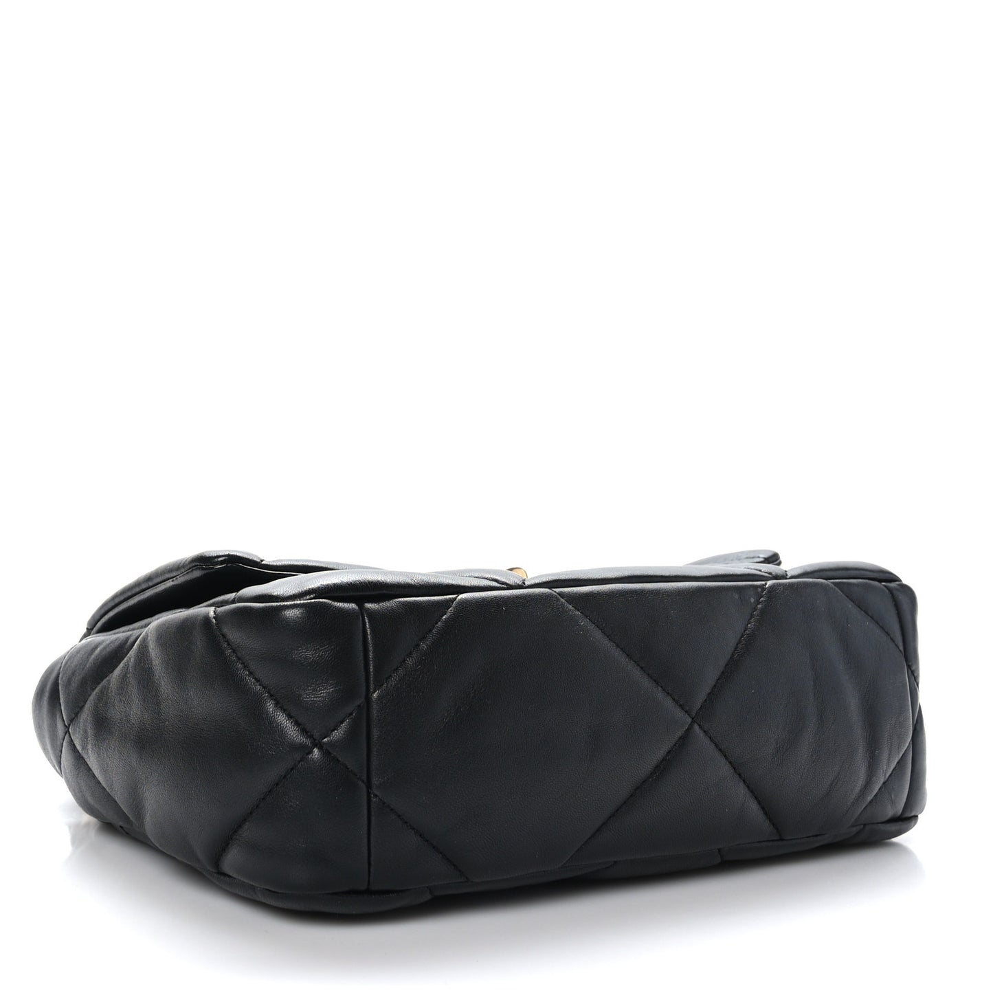 Lambskin Quilted Medium Chanel 19 Flap Black