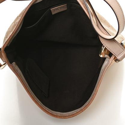 Gucci Metallic Canvas Monogram Abbey Messenger Bag 5 of 11