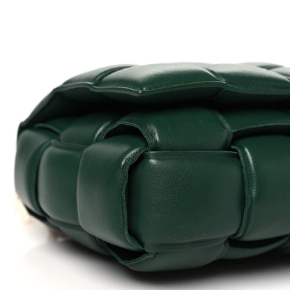 Bottega Veneta Lambskin Maxi Intreccio Padded Chain Cassette Crossbody Bag Raintree 9 of 10