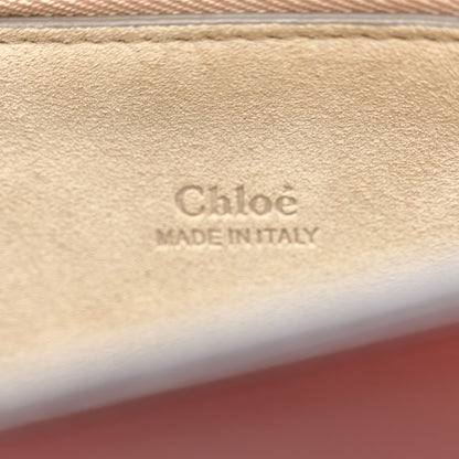 Chloe Calfskin Suede Medium Faye Shoulder Bag Sepia Red 7 of 11