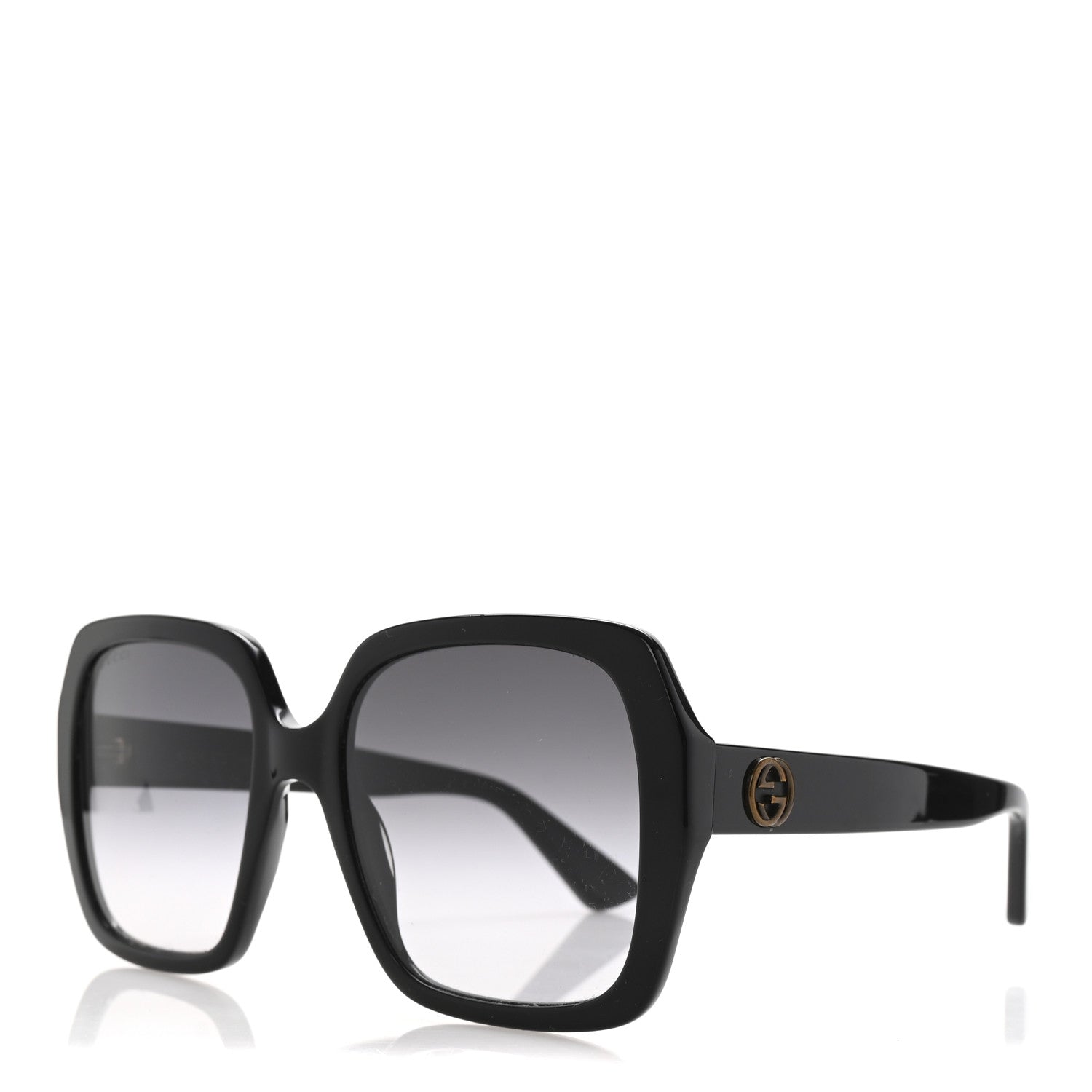 Gucci Acetate Square Frame GG0096S Sunglasses Black 1 of 8