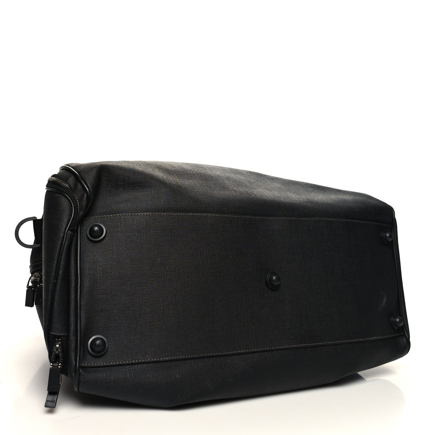 Coated Canvas Interlocking G Duffle Bag Black