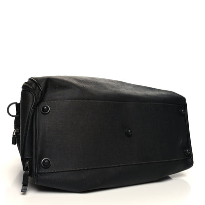 Gucci Coated Canvas Interlocking G Duffle Bag Black 3 of 11