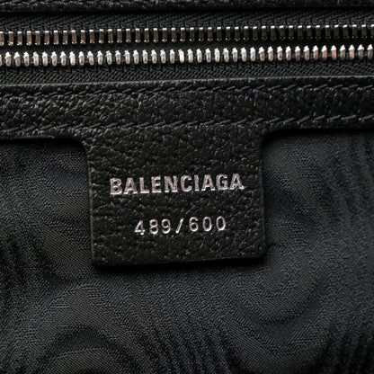 Gucci X BALENCIAGA BB Monogram Web Graffiti Medium Ophidia Shopping Tote Black 6 of 10