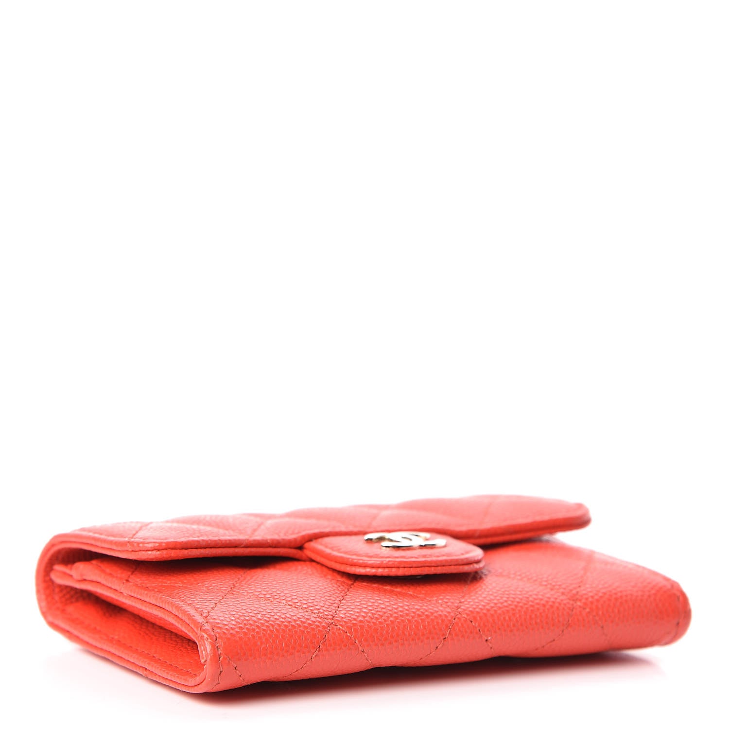 Chanel Caviar Quilted Flap Card Holder Red 4 of 9