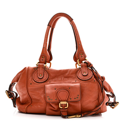 Chloe Calfskin Paddington Front Pocket Tote Whiskey 1 of 9