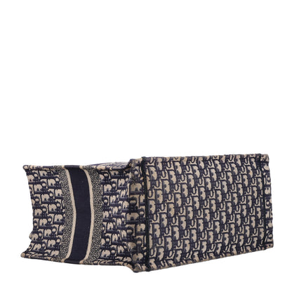 Christian Dior Oblique Medium Book Tote Blue Multicolor 3 of 9