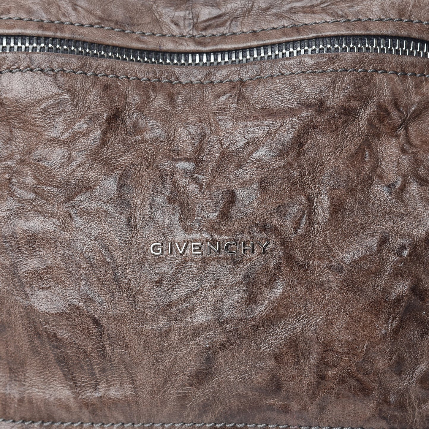 Tumbled Sheepskin Small Pandora Charcoal