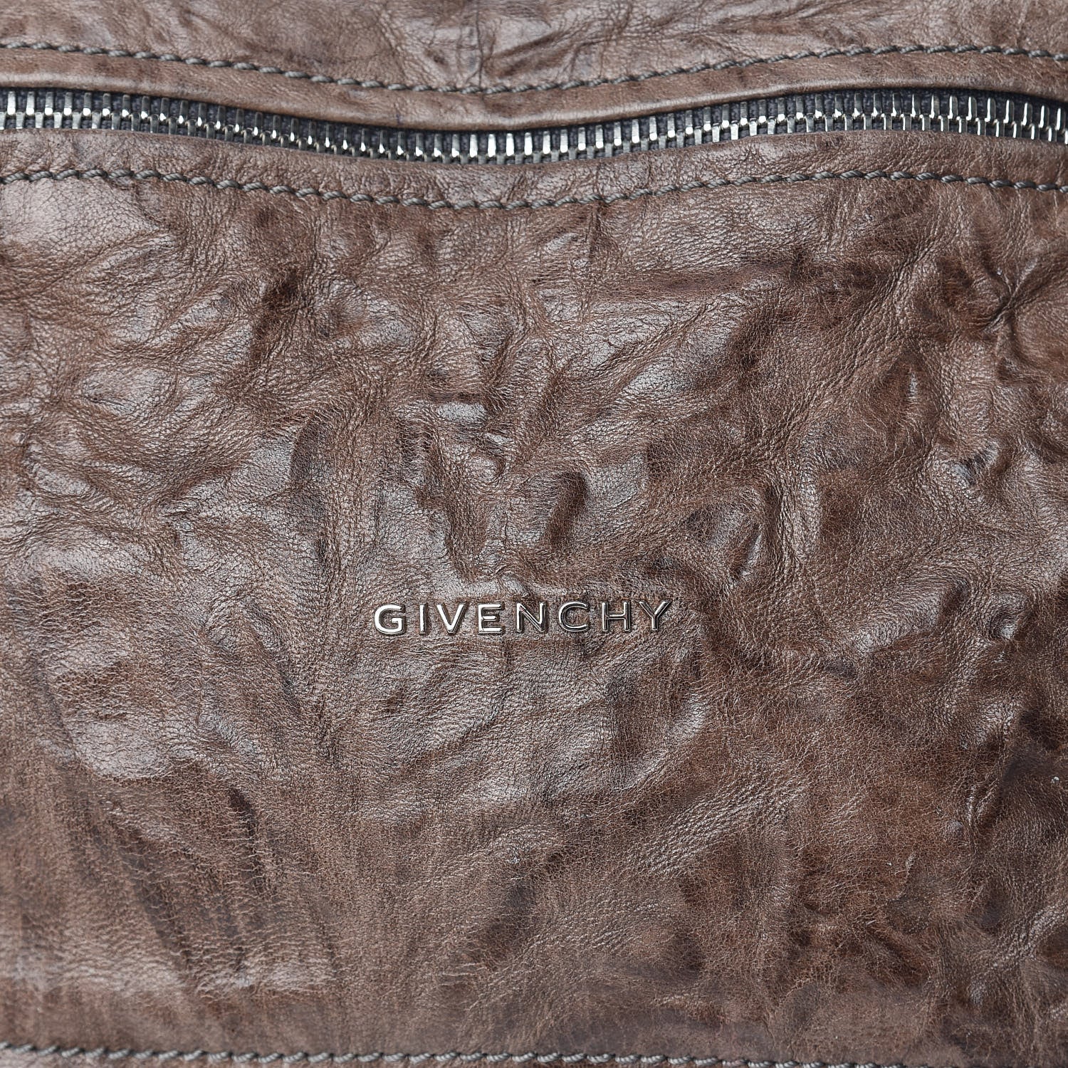 Givenchy Tumbled Sheepskin Small Pandora Charcoal 12 of 12