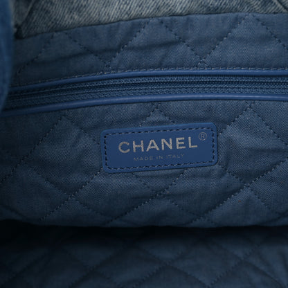 Chanel Denim Quilted Small Chanel 22 Blue 7 of 10