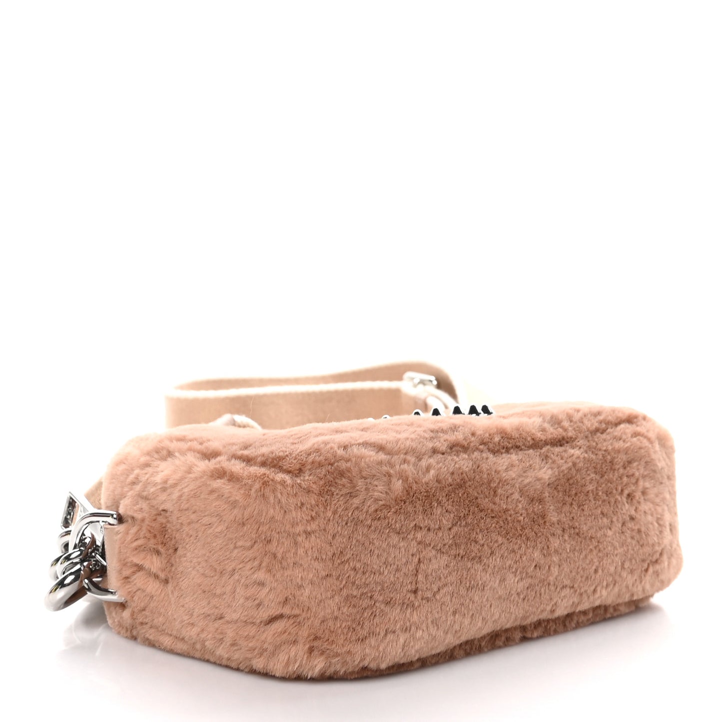 Faux Fur Plush Snapshot Camera Bag Brown