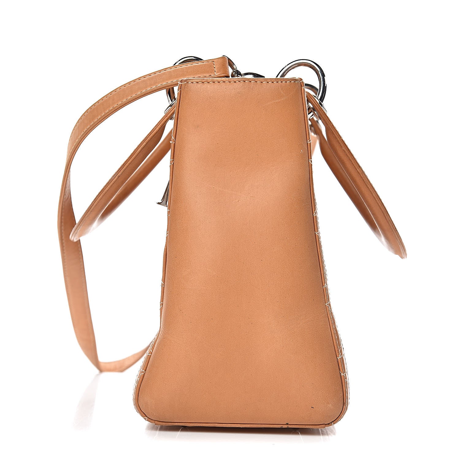 Christian Dior Calfskin Cannage Medium Lady Dior Camel 24 of 24