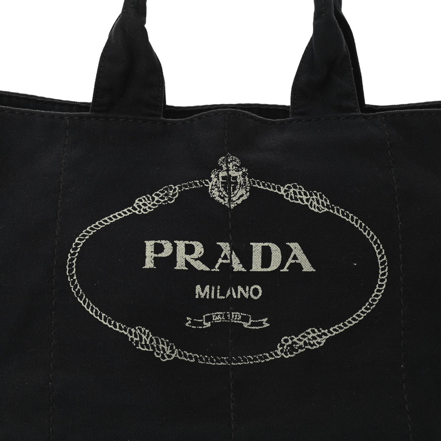 Prada Canapa Logo Tote Black 7 of 12