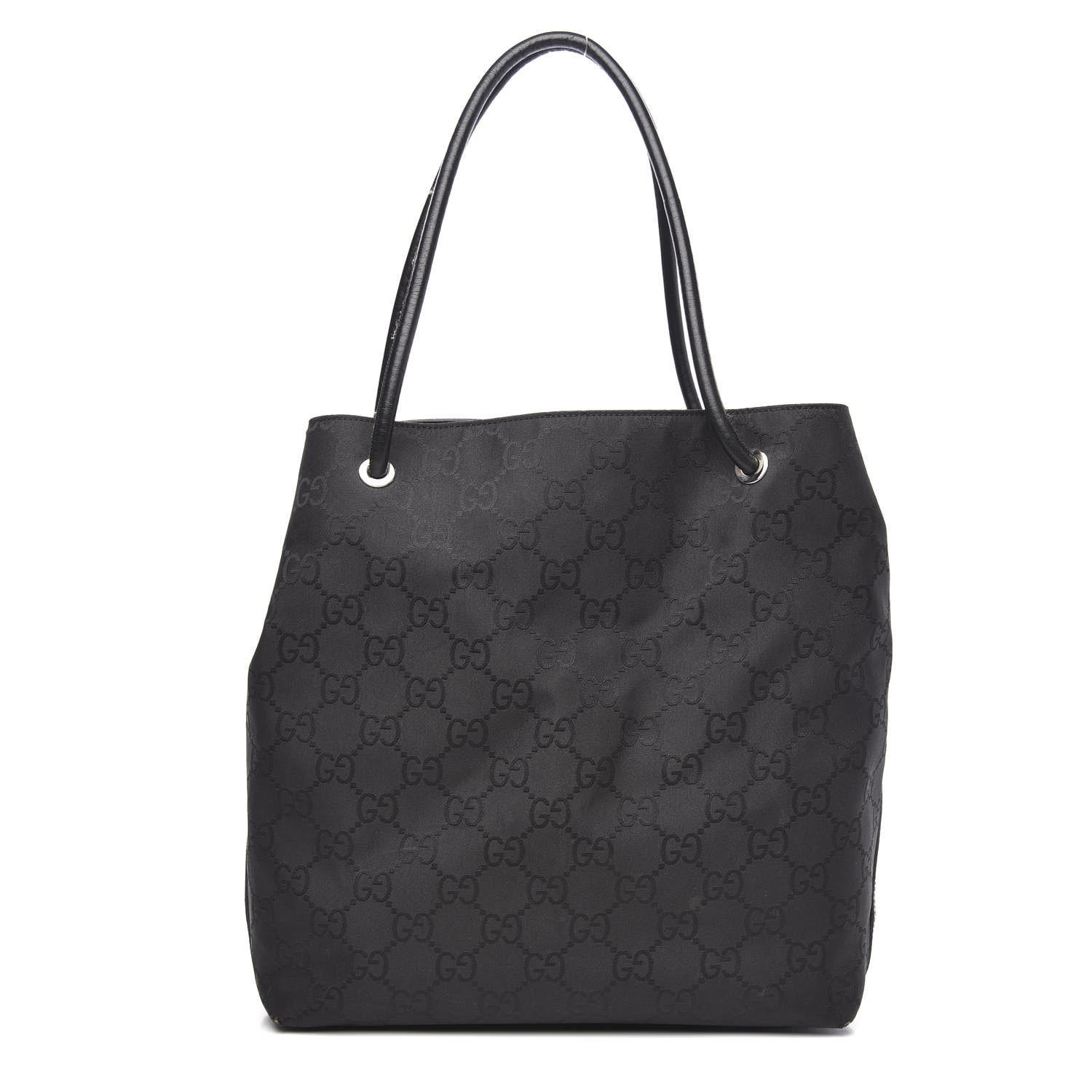 Gucci Canvas Monogram Gifford Shopping Tote Black 1 of 12