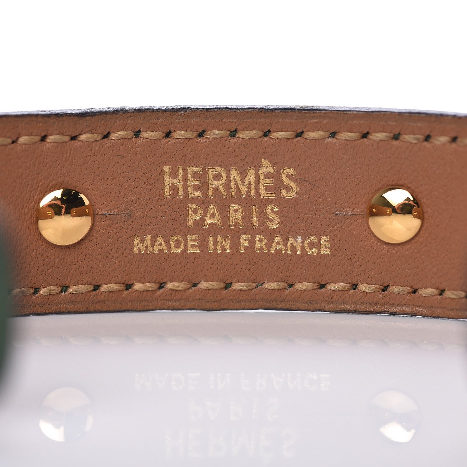 Hermes Courchevel Bamboo Bracelet Vert Clair 4 of 5