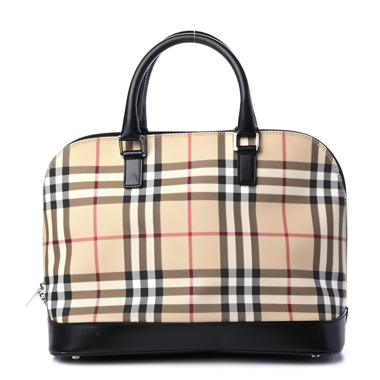 Burberry House Check Large Bowler Tote Black 1 of 8