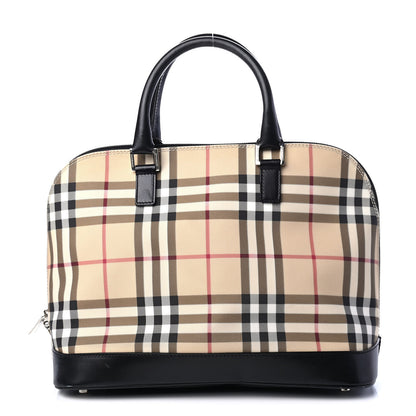 Burberry House Check Large Bowler Tote Black 1 of 8
