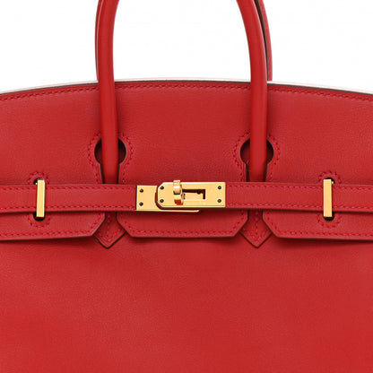 Hermes Swift Birkin 25 Rouge Casaque 8 of 12