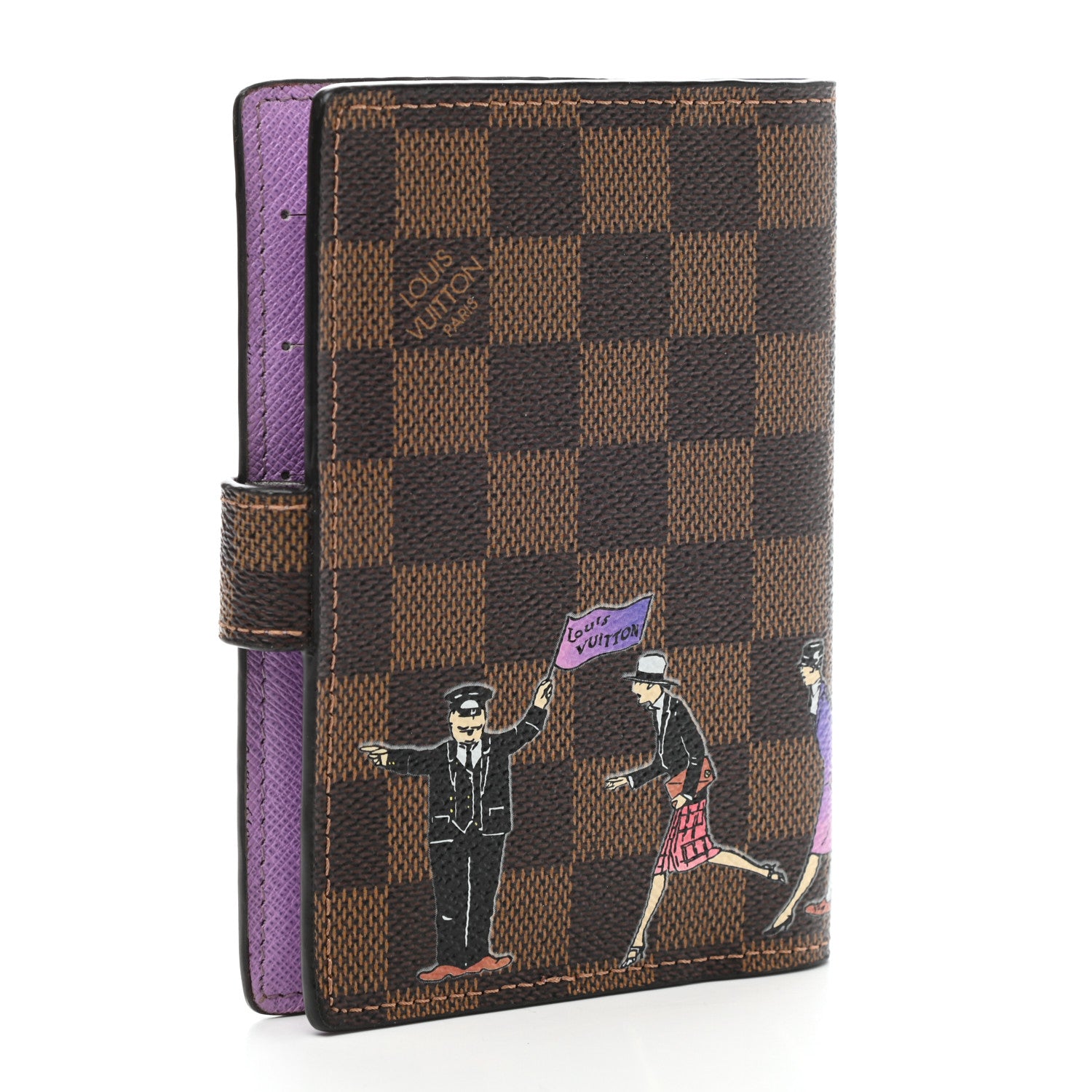 Louis Vuitton Damier Ebene Illustre Small Ring Agenda 3 of 7