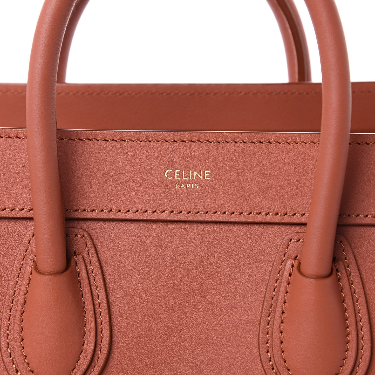 Smooth Calfskin Nano Luggage Terracotta