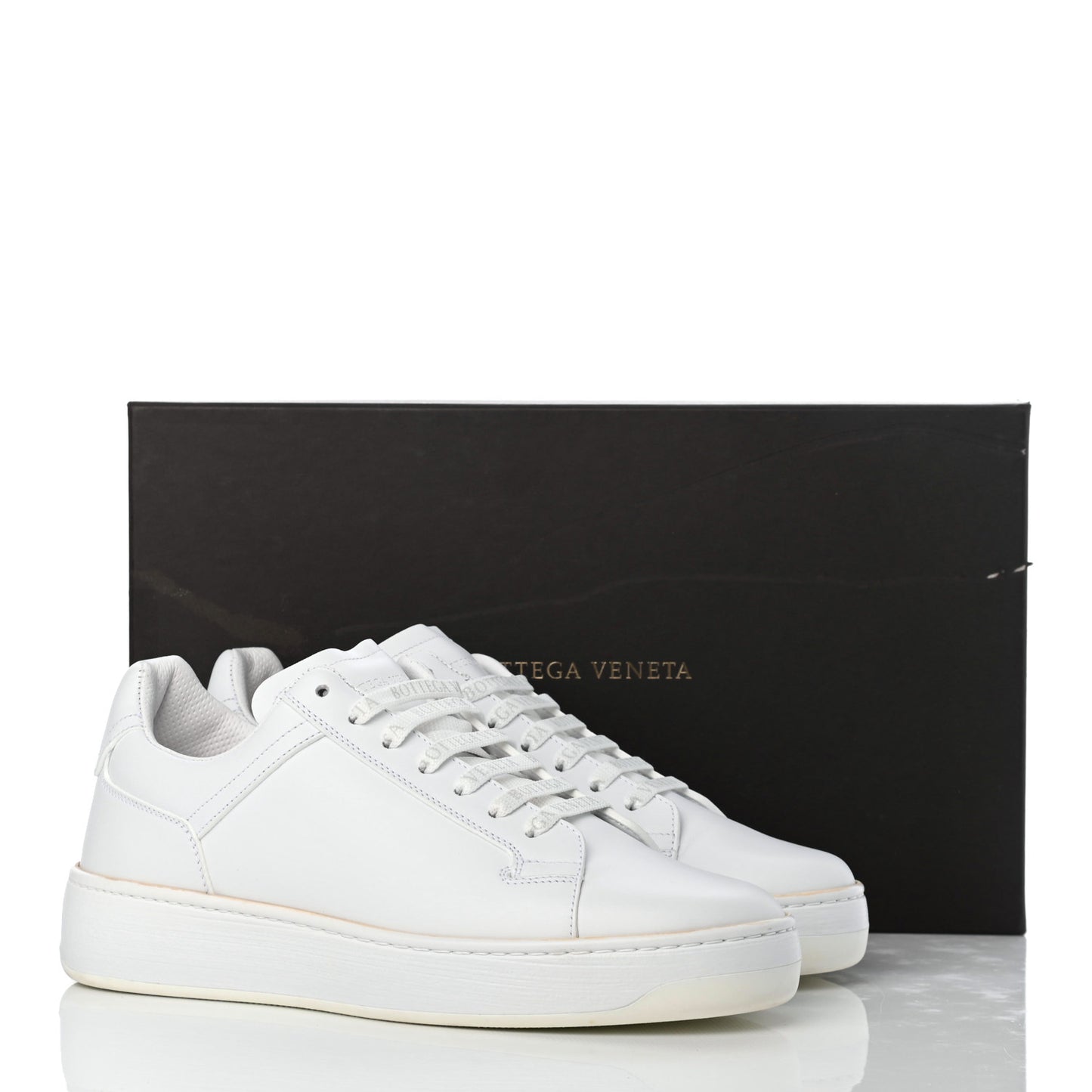 Bolt Calfskin Sneakers 39 Optic White