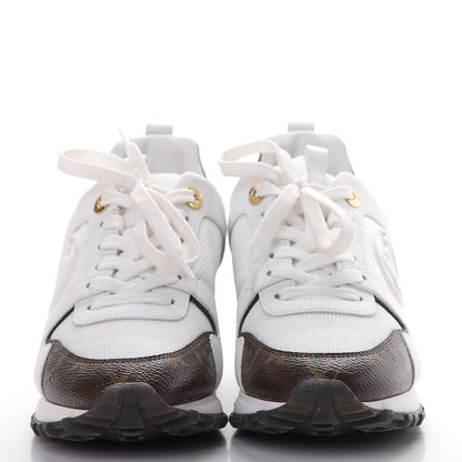 Louis Vuitton Calfskin Monogram Run Away Sneakers 36 White 2 of 8