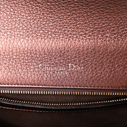 Christian Dior Metallic Grained Calfskin Small Diorama Flap Bag Noisette 6 of 9