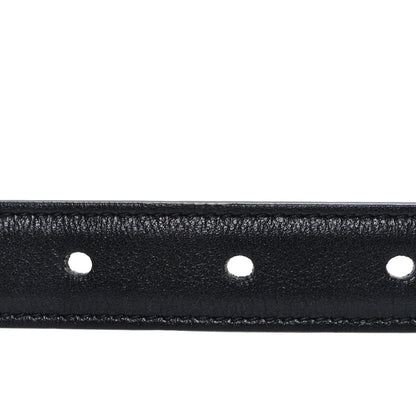 Saint Laurent Smooth Calfskin Monogram Square Buckle Belt 85 34 Black 3 of 6
