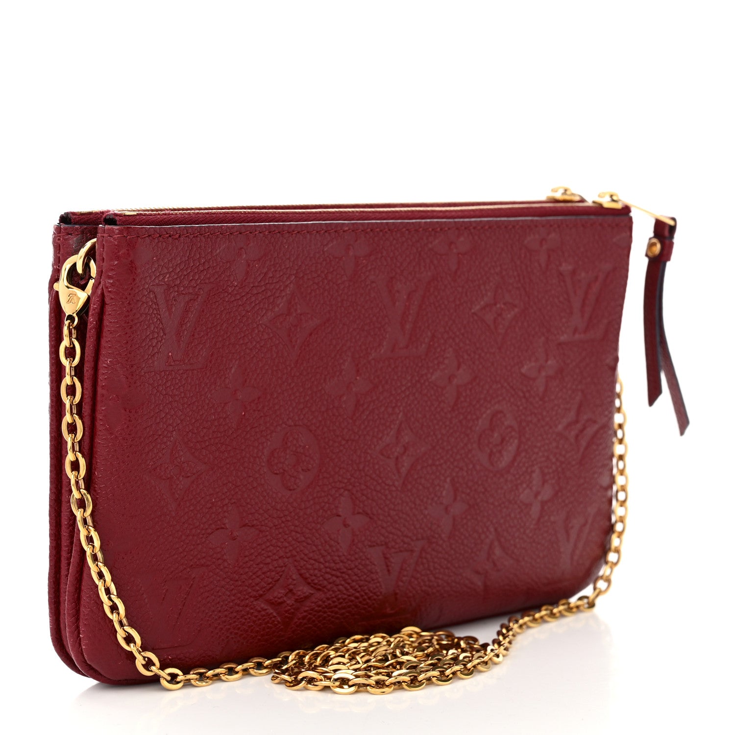 Louis Vuitton Empreinte Double Zip Pochette Cherry Berry 3 of 12