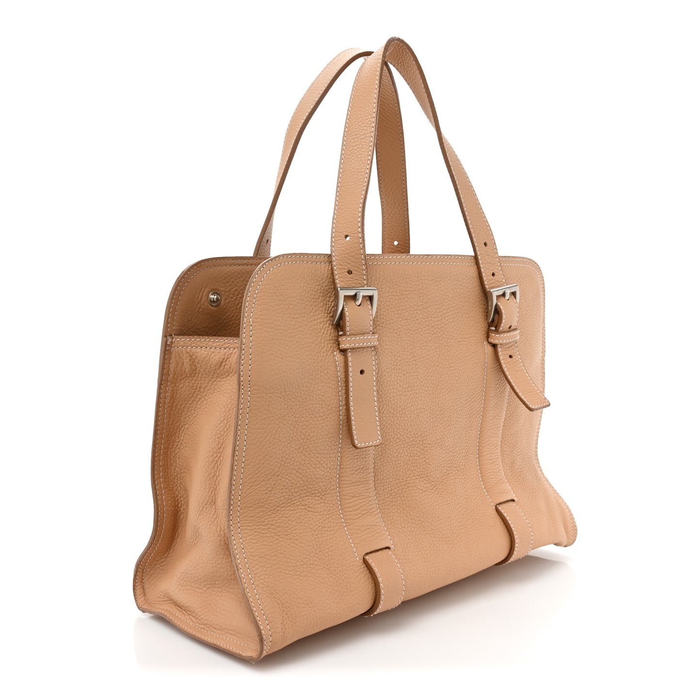 Vitello Daino Shoulder Bag Sughero