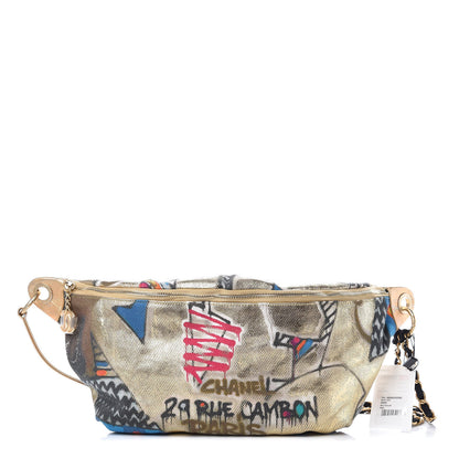 Chanel Graffiti Printed Canvas Street Spirit Waist Belt Bag Multicolor 1 of 10