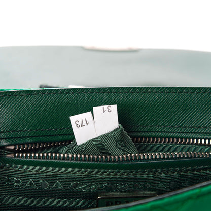 Prada Nylon Tessuto Impuntu Quilted Flap Oleandro 9 of 10