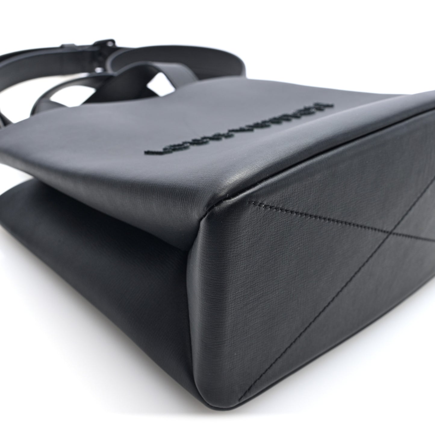 Calfskin Mini Shopper Tote  Black