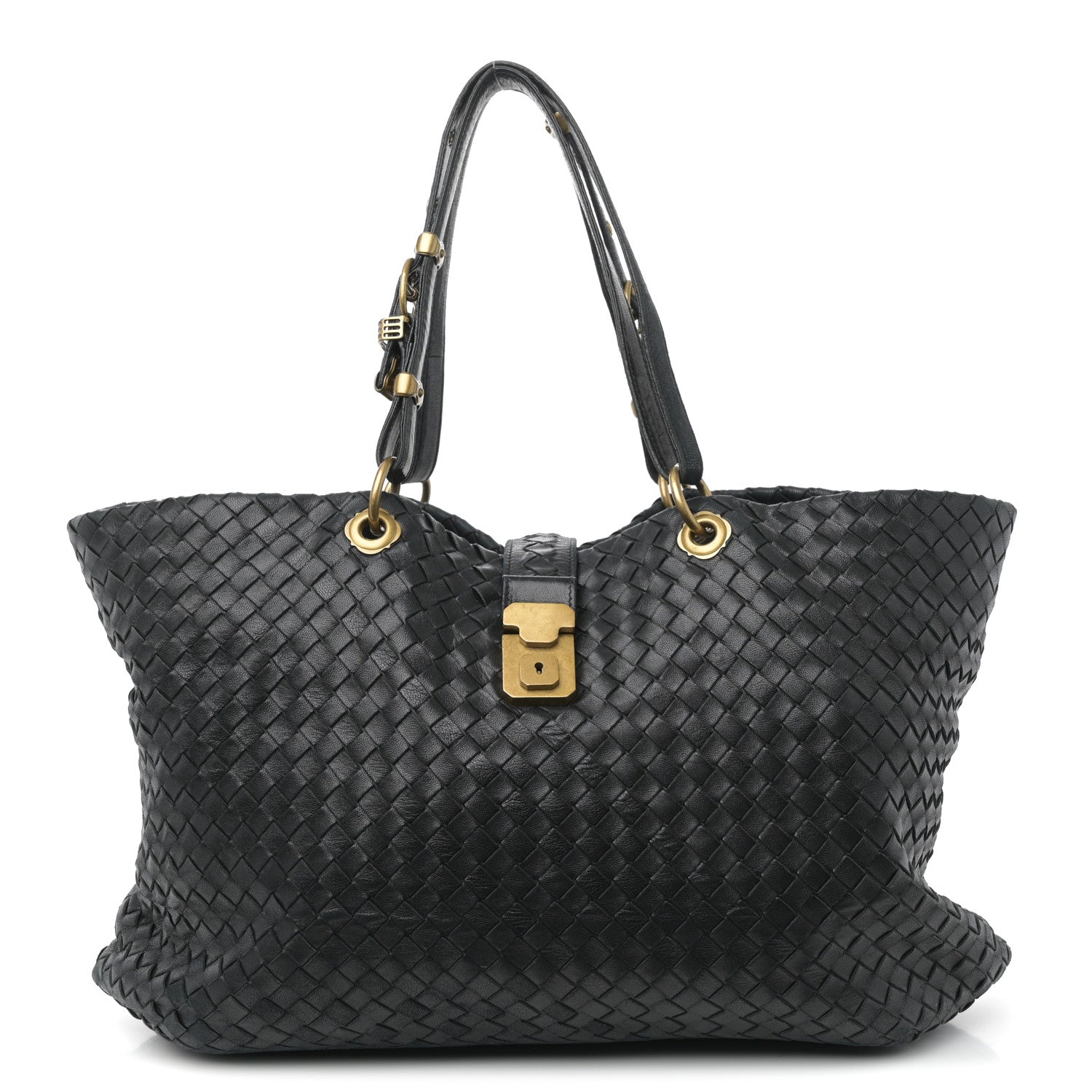 Bottega Veneta Nappa Intrecciato Large Capri Tote Black 2 of 25