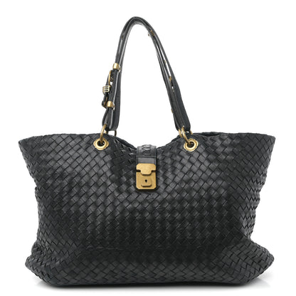 Bottega Veneta Nappa Intrecciato Large Capri Tote Black 2 of 25