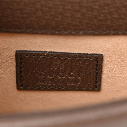 Gucci Monogram Jumbo GG Textured Dollar Calfskin Embroidered Super Mini Dionysus Shoulder Bag Camel Ebony New Acero Multicolor 6 of 9
