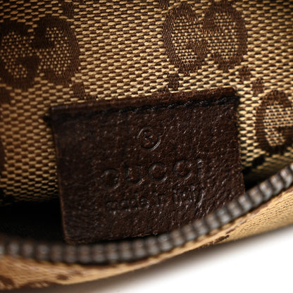 Gucci GG Monogram Double Pocket Belt Bag Dark Brown 6 of 12