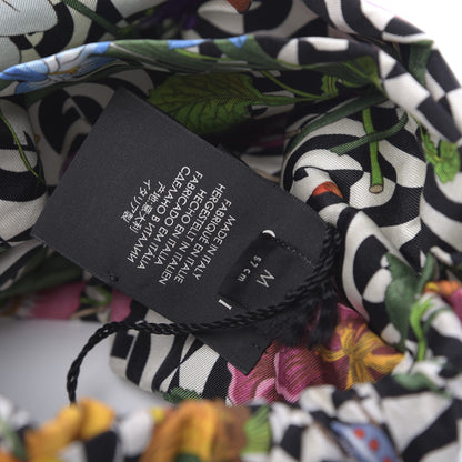 Gucci Silk G Rhombus Flora Print Headband M Multicolor 4 of 5
