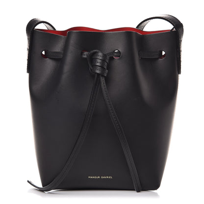 Mansur Gavriel Calfskin Mini Mini Bucket Bag Black Flamma 1 of 7