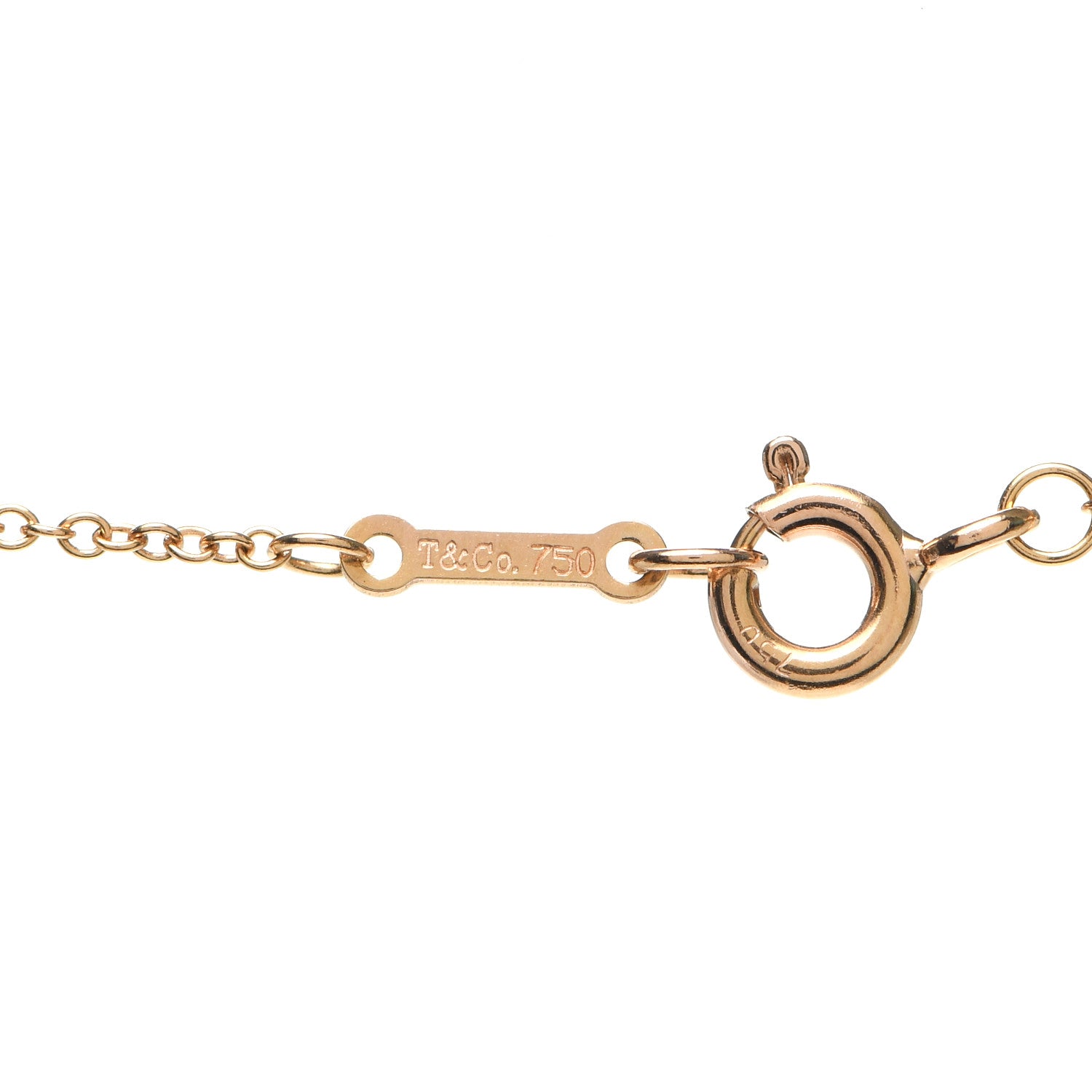 Tiffany 18K Rose Gold Diamond Paloma Picasso Graffiti X Pendant Necklace 4 of 5