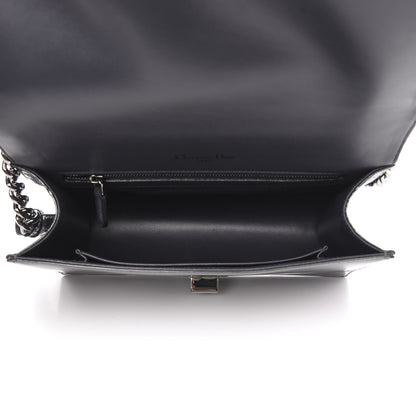 Christian Dior Metallic Patent Micro-Cannage Medium Diorama Flap Bag Onyx Black 5 of 9