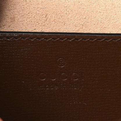 Gucci GG Supreme Monogram Azalea Calfskin Web Jackie 1961 Belt Bag 80 32 Beige Ebony Brown Sugar 6 of 10