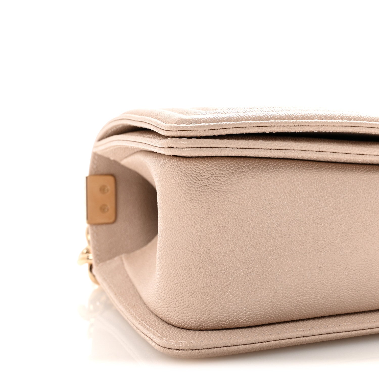 Chanel Caviar Quilted Medium Boy Flap Beige 9 of 11