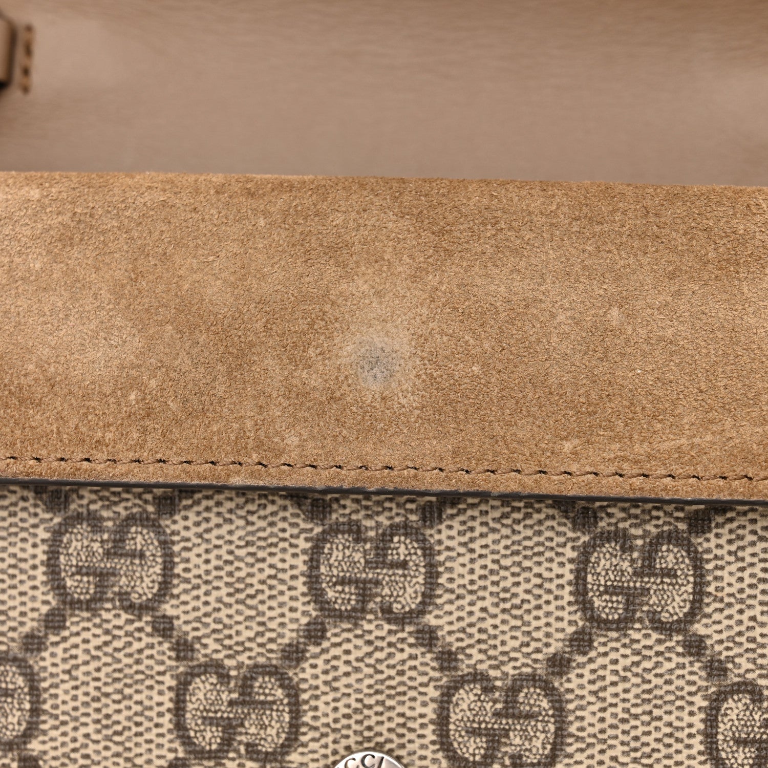 Gucci GG Supreme Monogram Super Mini Dionysus Shoulder Bag Taupe 11 of 12