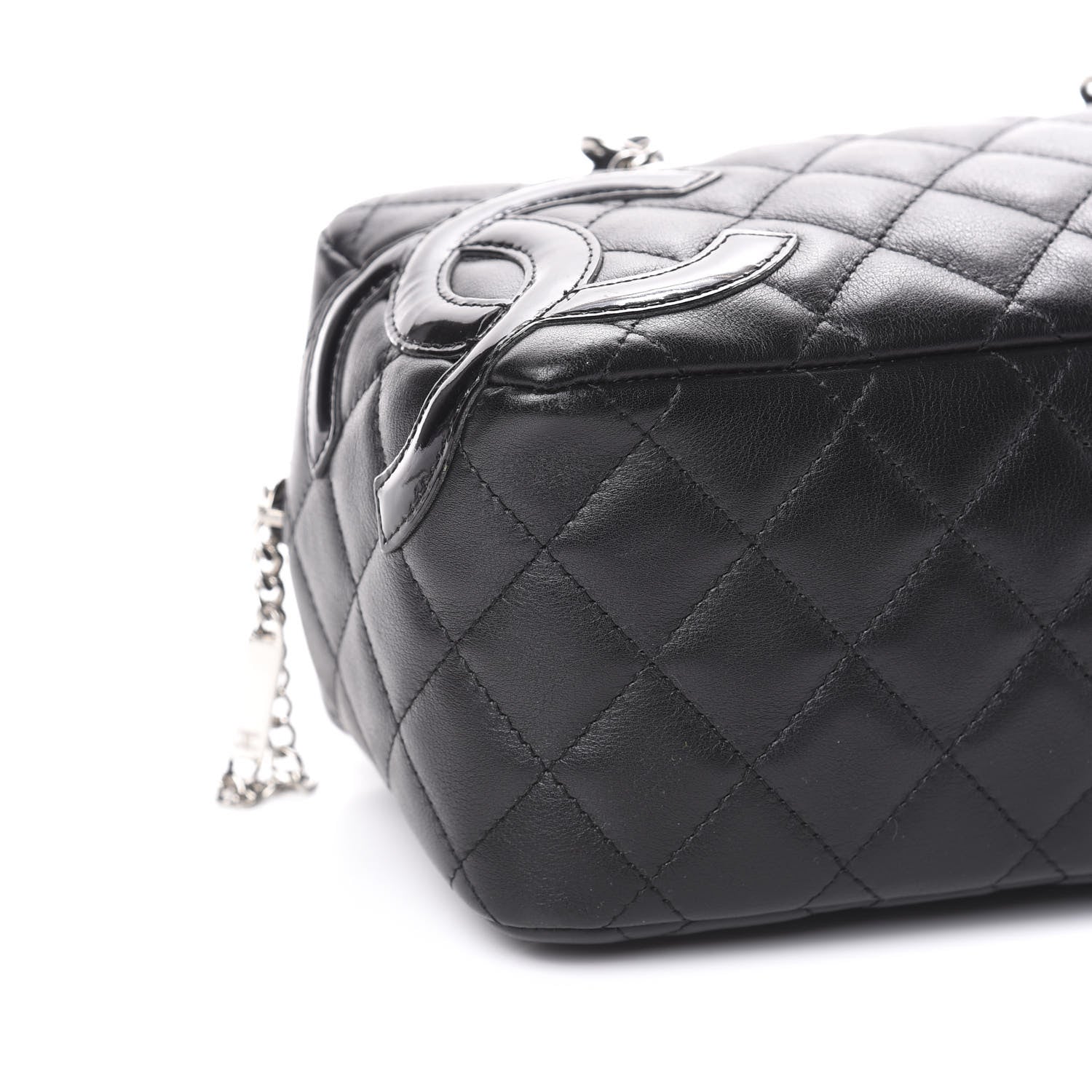 Chanel Calfskin Quilted Small Cambon Bowler Black 8 of 10