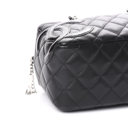 Chanel Calfskin Quilted Small Cambon Bowler Black 8 of 10