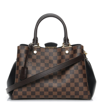 Louis Vuitton Damier Ebene Cuir Taurillon Brittany Black 1 of 9