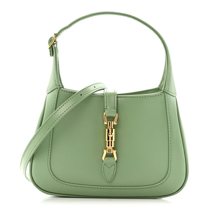 Gucci Boarded Dyana Lux Calfskin Mini Jackie 1961 Hobo Green Soil Grass 1 of 11