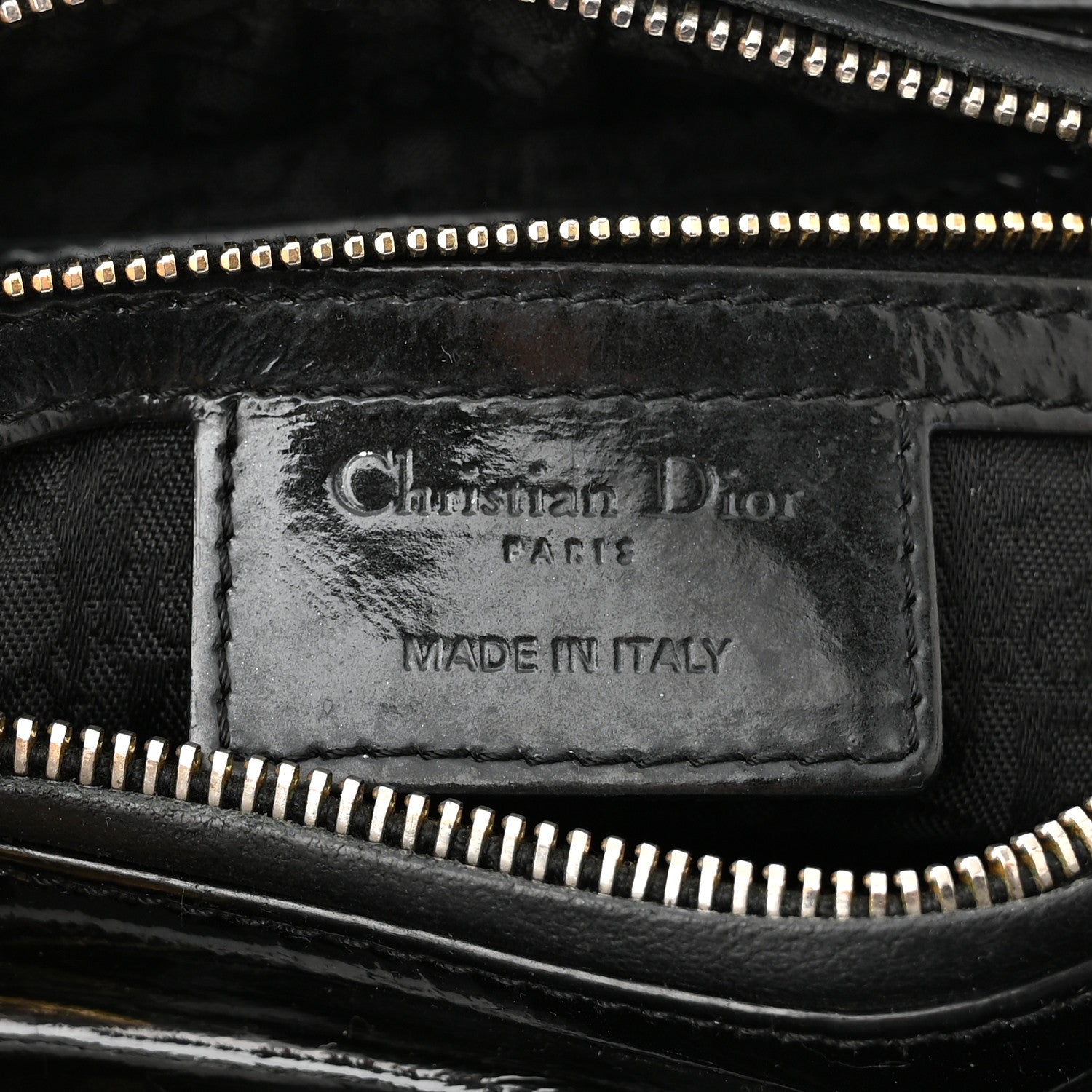 Christian Dior Patent Cannage Medium Lady Dior Black 6 of 10